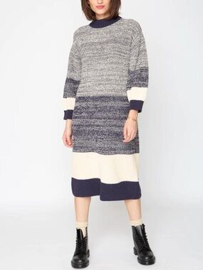 Callahan Beale Colorblock Sweater Dress - Size Small